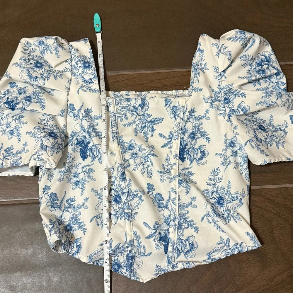 SHEIN blue white